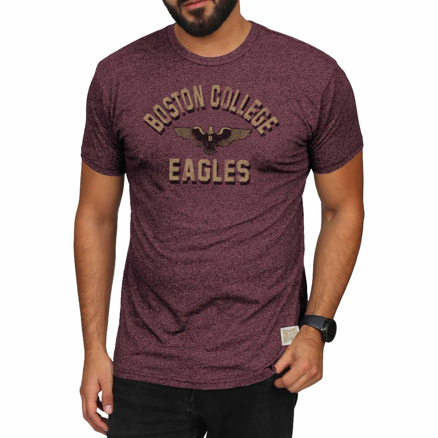 Boston College Eagles Adult College Team Color T-Shirt - Maroon