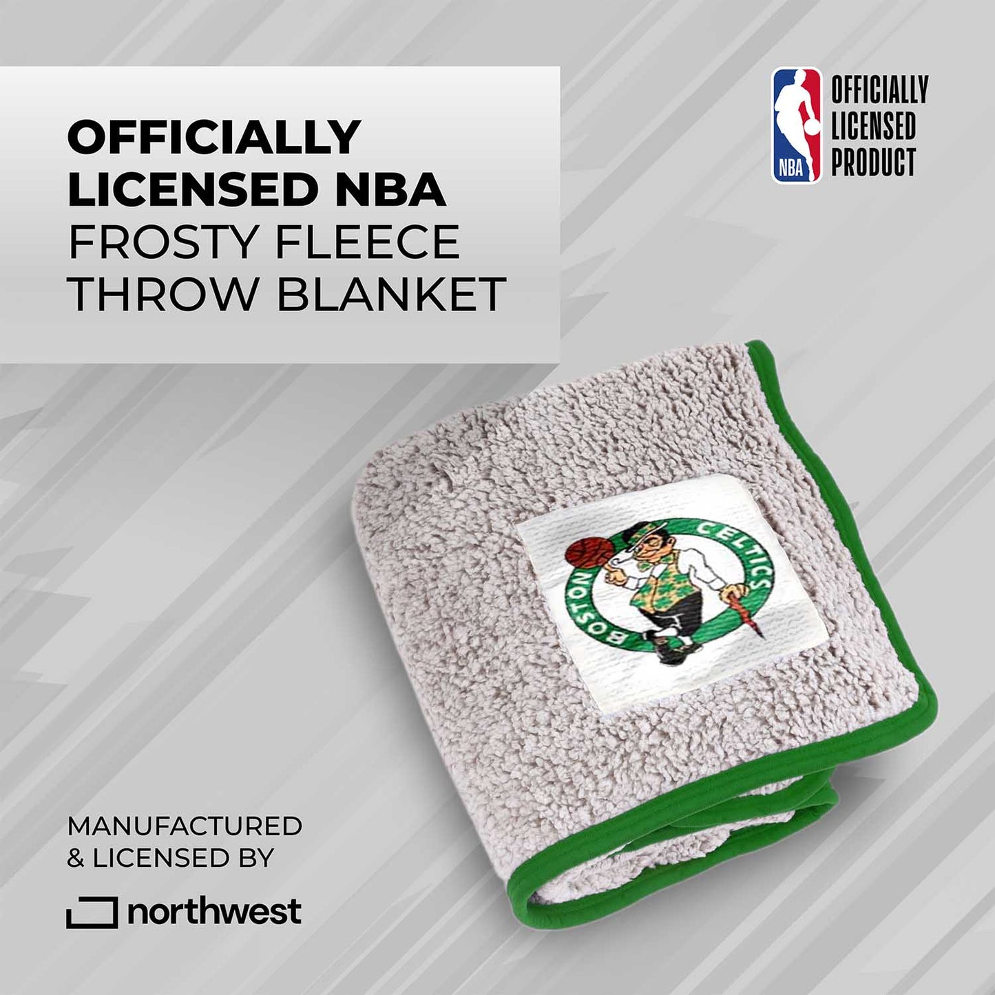 Boston Celtics NBA Silk Touch Sherpa Throw Blanket - Green