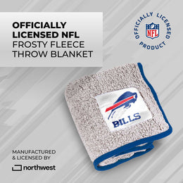 Buffalo Bills NFL Silk Touch Sherpa Throw Blanket - Royal