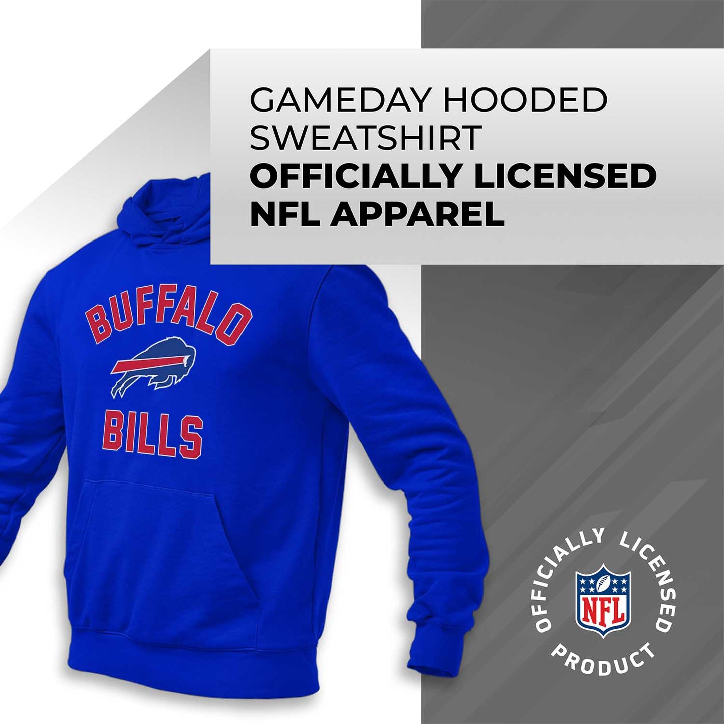 Buffalo Bills NFL Adult Gameday Hooded Sweatshirt - Royal