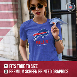 Buffalo Bills Women's NFL Ultimate Fan Logo Short Sleeve T-Shirt - Royal