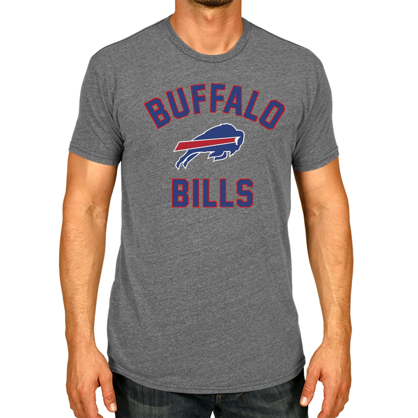 Buffalo Bills NFL Adult Gameday T-Shirt - Sport Gray