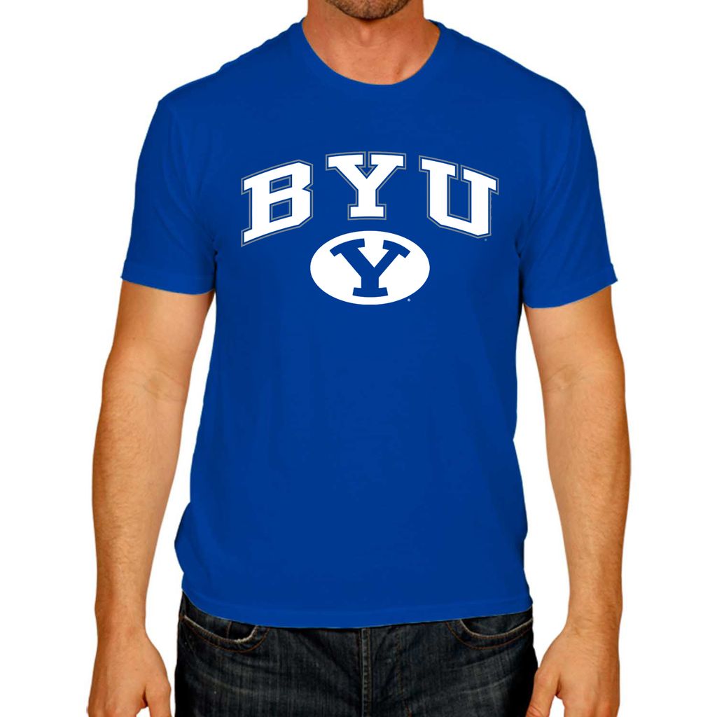 BYU Cougars NCAA Adult Gameday Cotton T-Shirt - Navy
