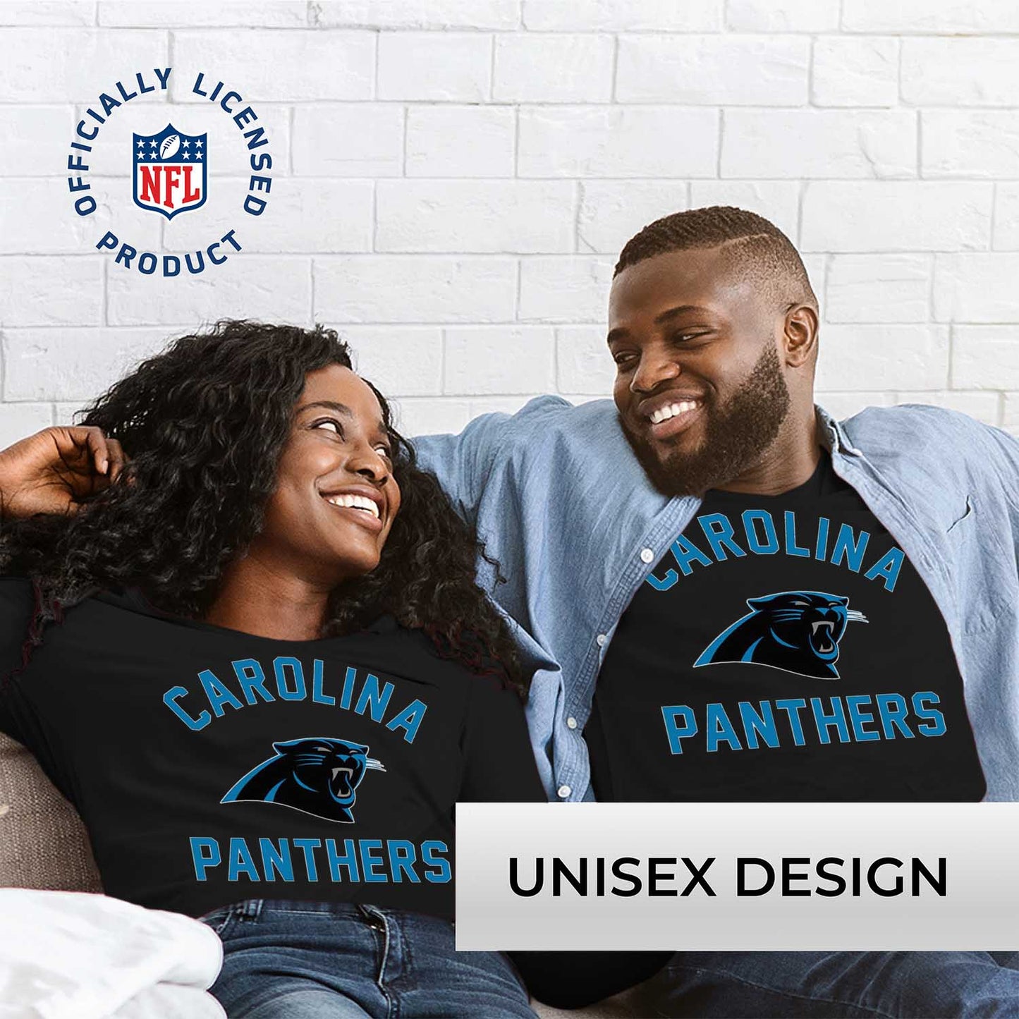 Carolina Panthers NFL Gameday Adult Long Sleeve Shirt - Black