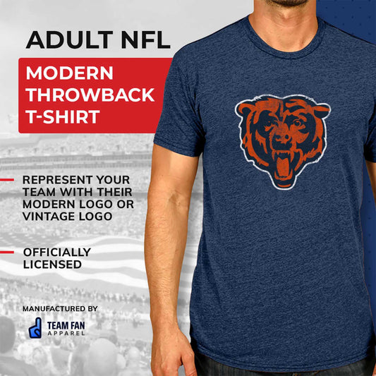 Chicago Bears NFL Modern Throwback T-shirt - Team Color
