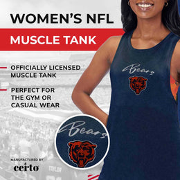 Chicago Bears NFL Women's Muscle Tank - Navy