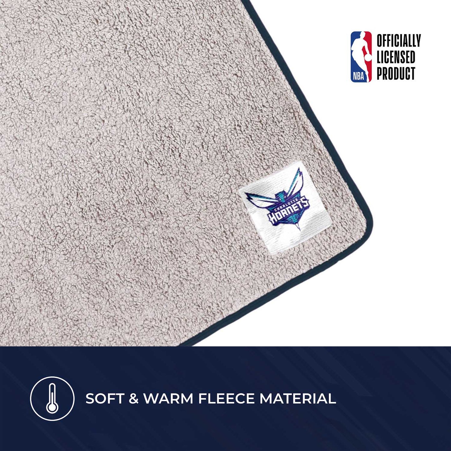 Charlotte Hornets NBA Silk Touch Sherpa Throw Blanket - Purple