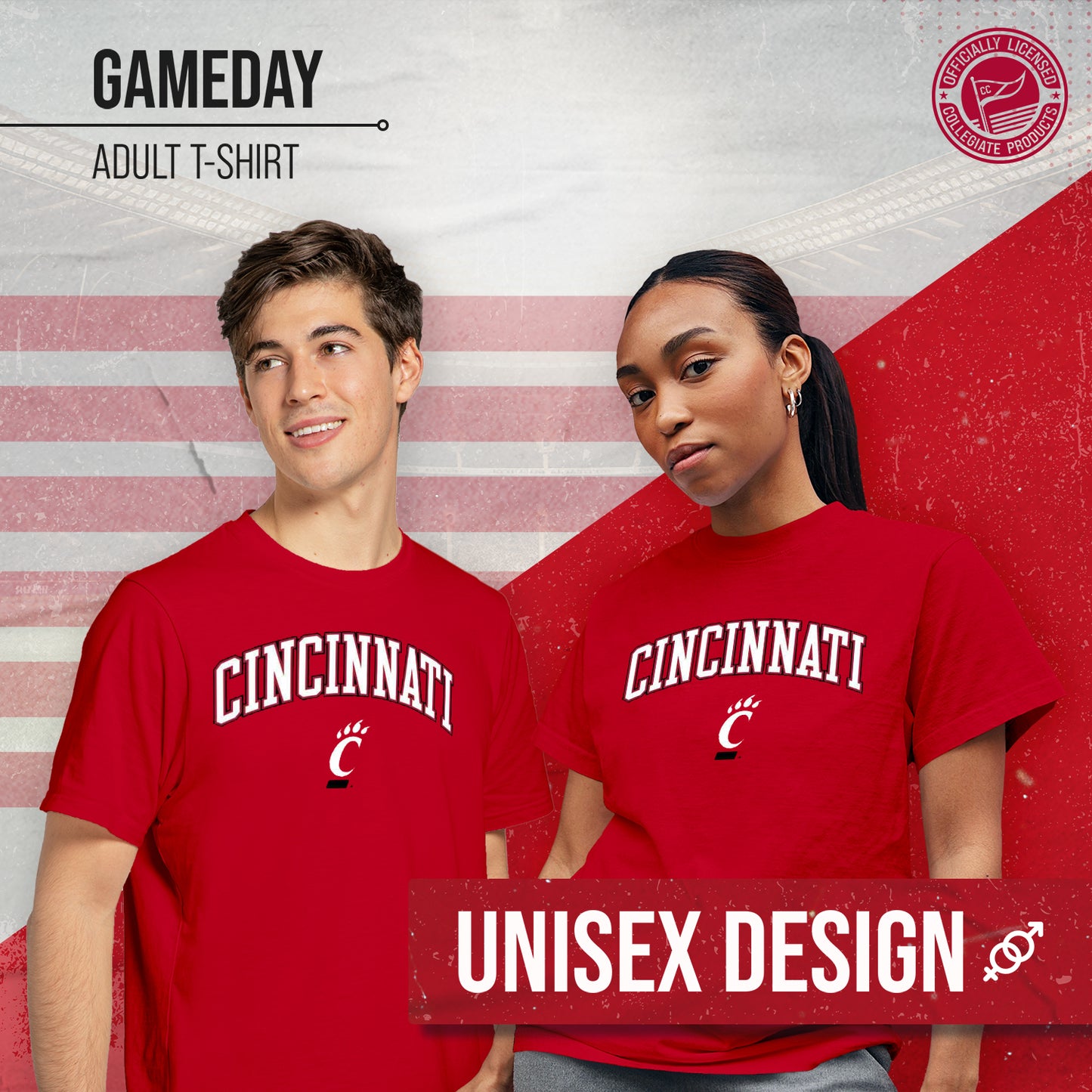 Cincinnati Bearcats NCAA Adult Gameday Cotton T-Shirt - Red