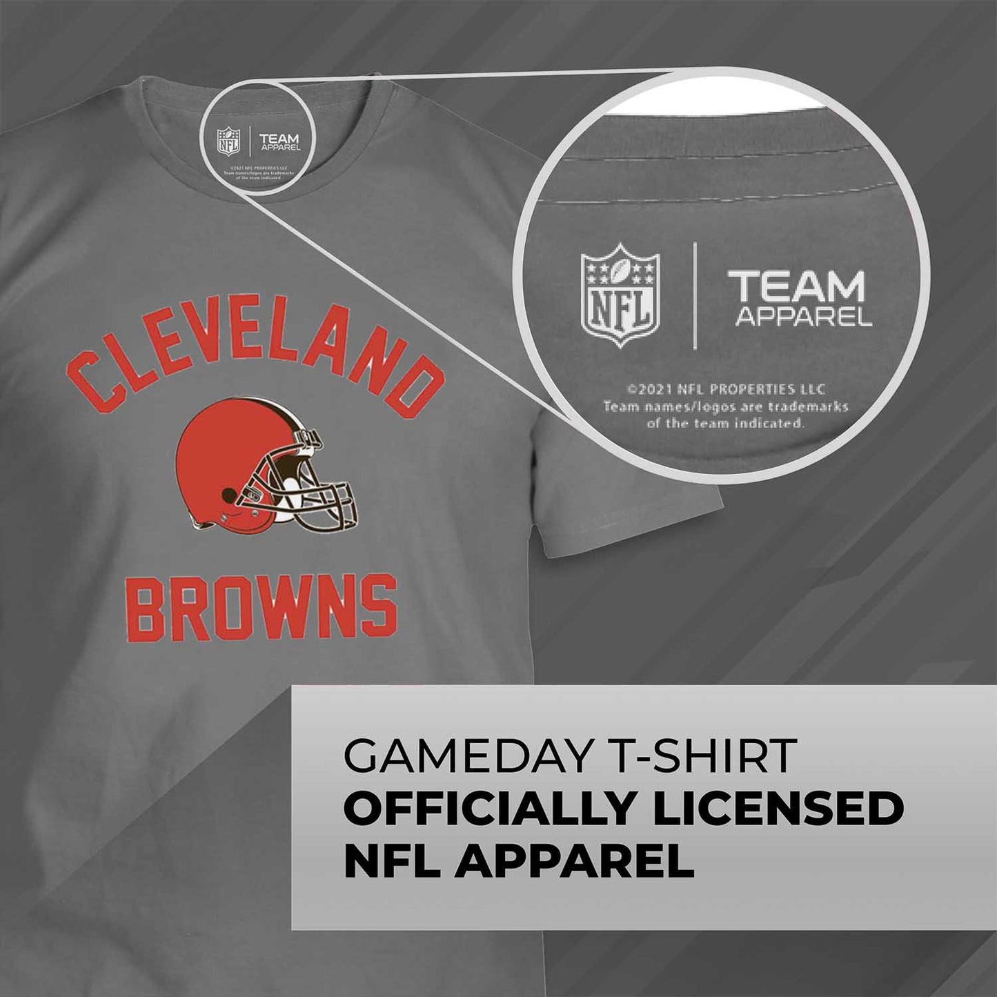 Cleveland Browns NFL Adult Gameday T-Shirt - Gray