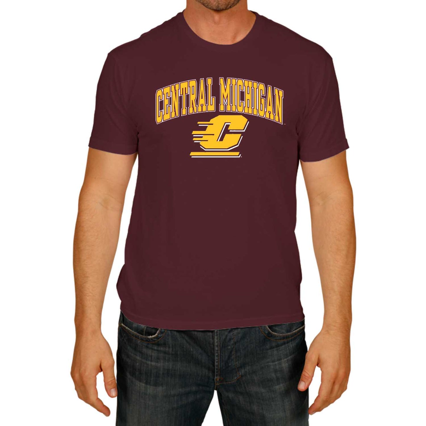 Central Michigan Chippewas NCAA Adult Gameday Cotton T-Shirt - Maroon