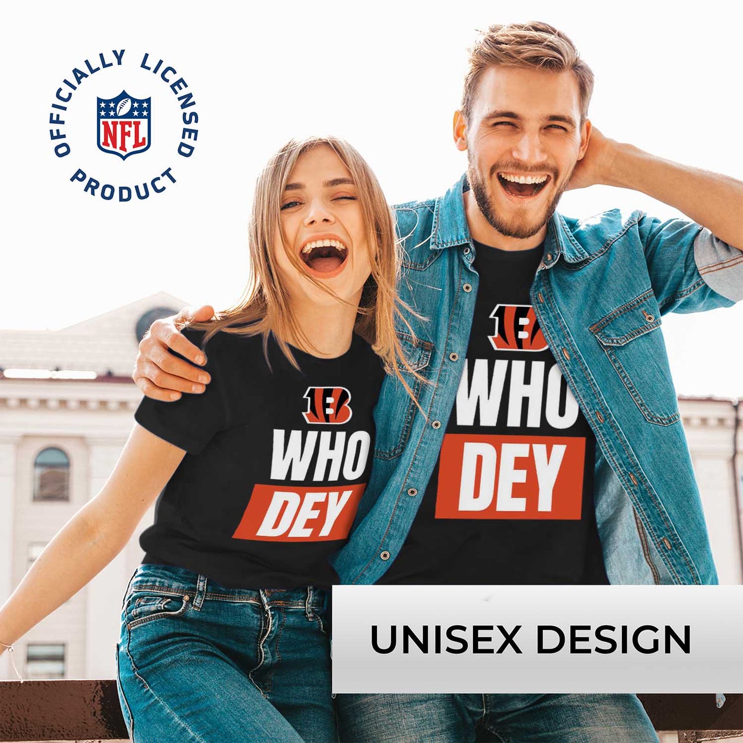 Cincinnati Bengals NFL Adult Team Slogan Unisex T-Shirt - Black