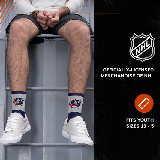 Columbus Blue Jackets NHL Youth Surge Socks - Navy