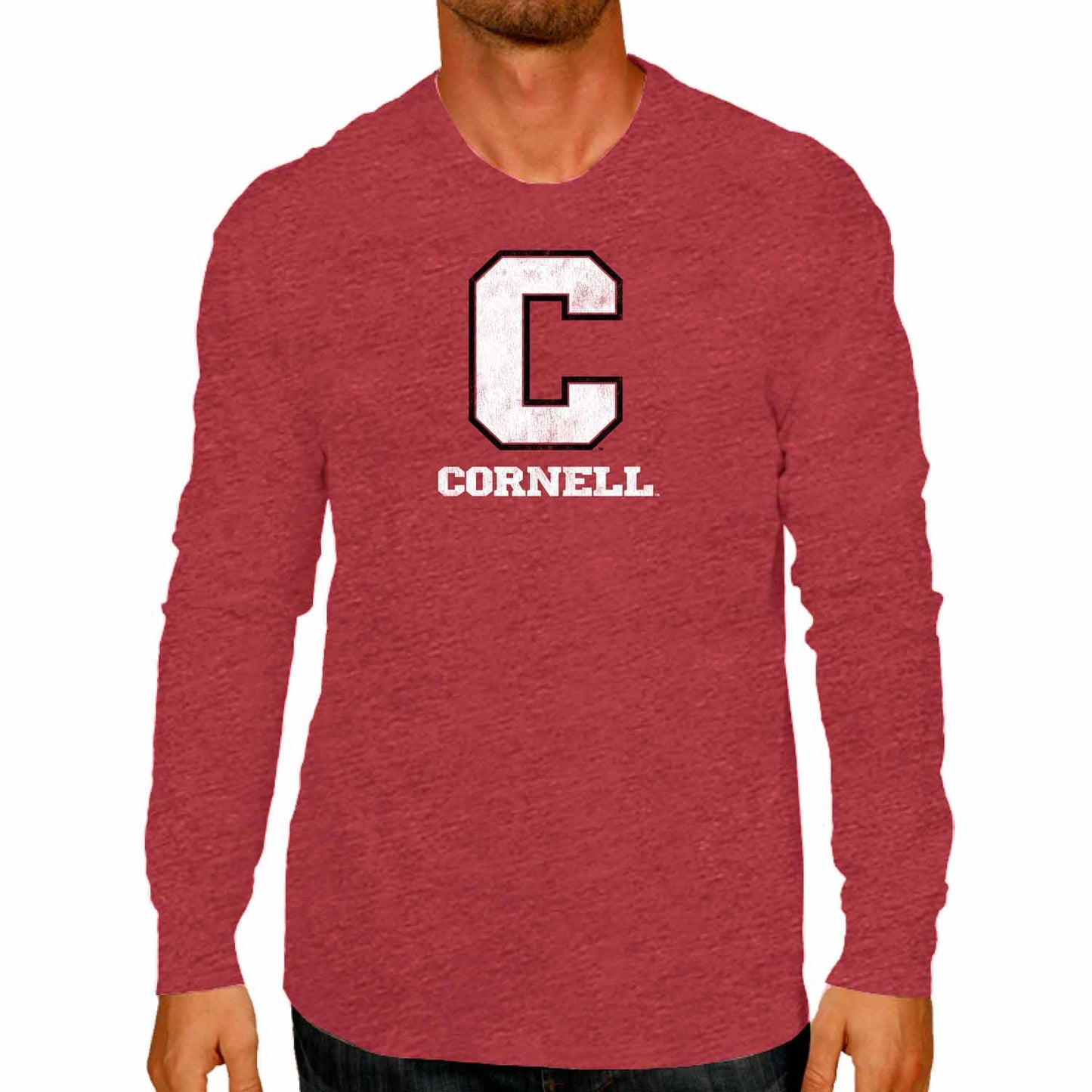 Cornell Big Red NCAA MVP Adult Long-Sleeve Shirt - Red