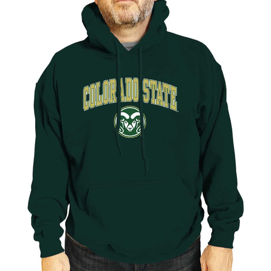 Colorado State Rams Adult Arch & Logo Soft Style Gameday Hooded Sweatshirt - Green