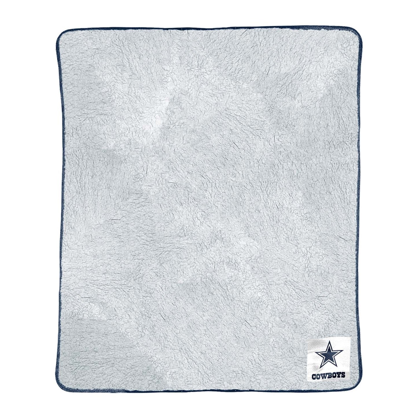 Dallas Cowboys NFL Silk Touch Sherpa Throw Blanket - Navy