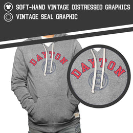 Dayton Flyers College Gray University Seal Hooded Sweatshirt - Gray