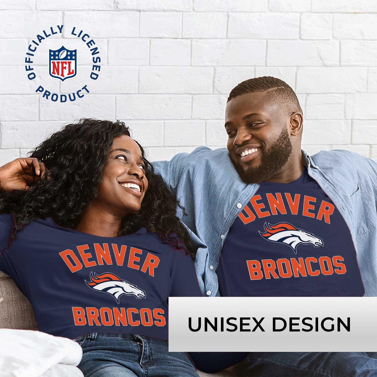 Denver Broncos NFL Gameday Adult Long Sleeve Shirt - Navy