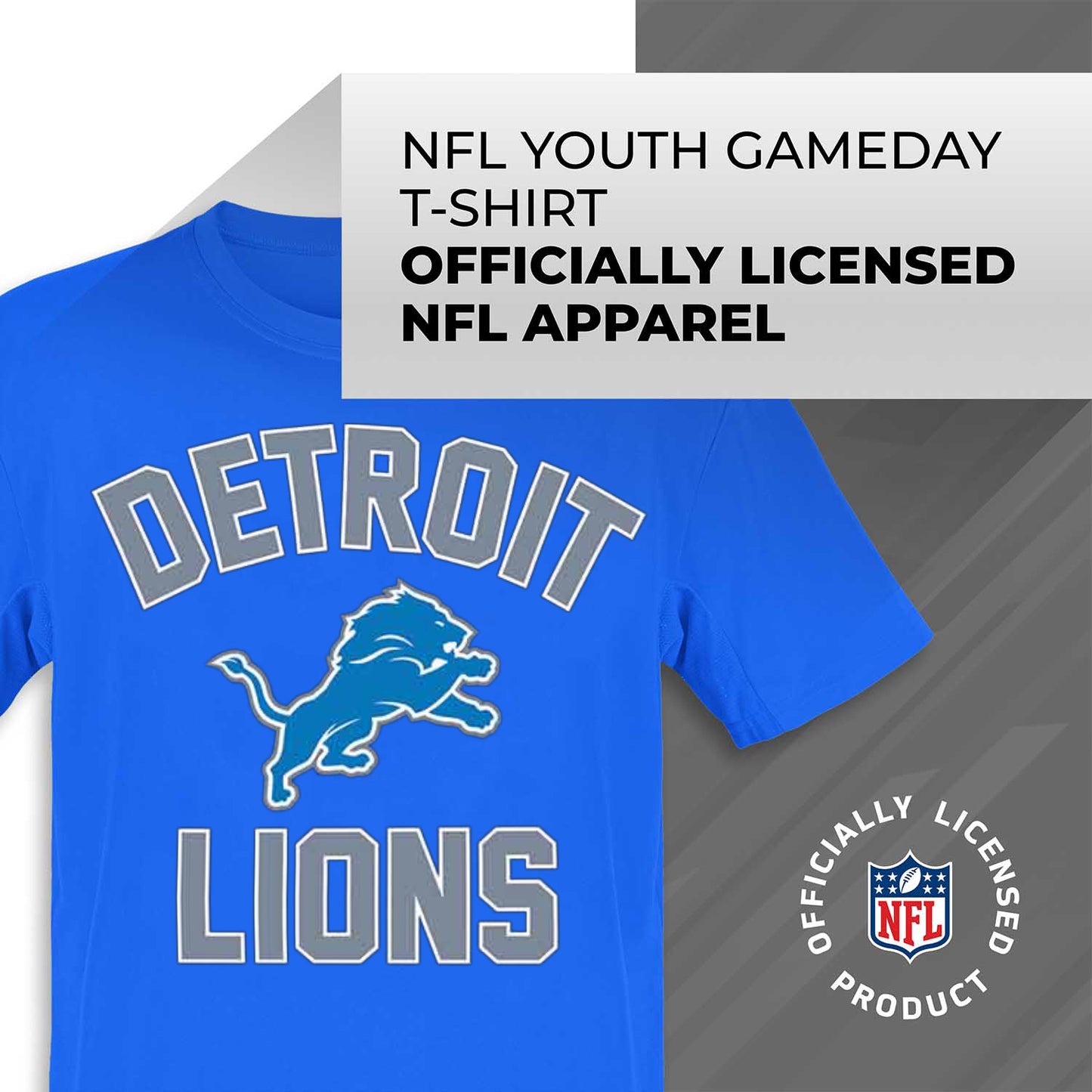 Detroit Lions NFL Youth Gameday Football T-Shirt - Royal