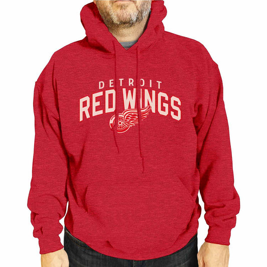 Detroit Red Wings NHL Adult Unisex Powerplay Hooded Sweatshirt - Red