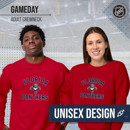 Florida Panthers Adult NHL Gameday Crewneck Sweatshirt - Red