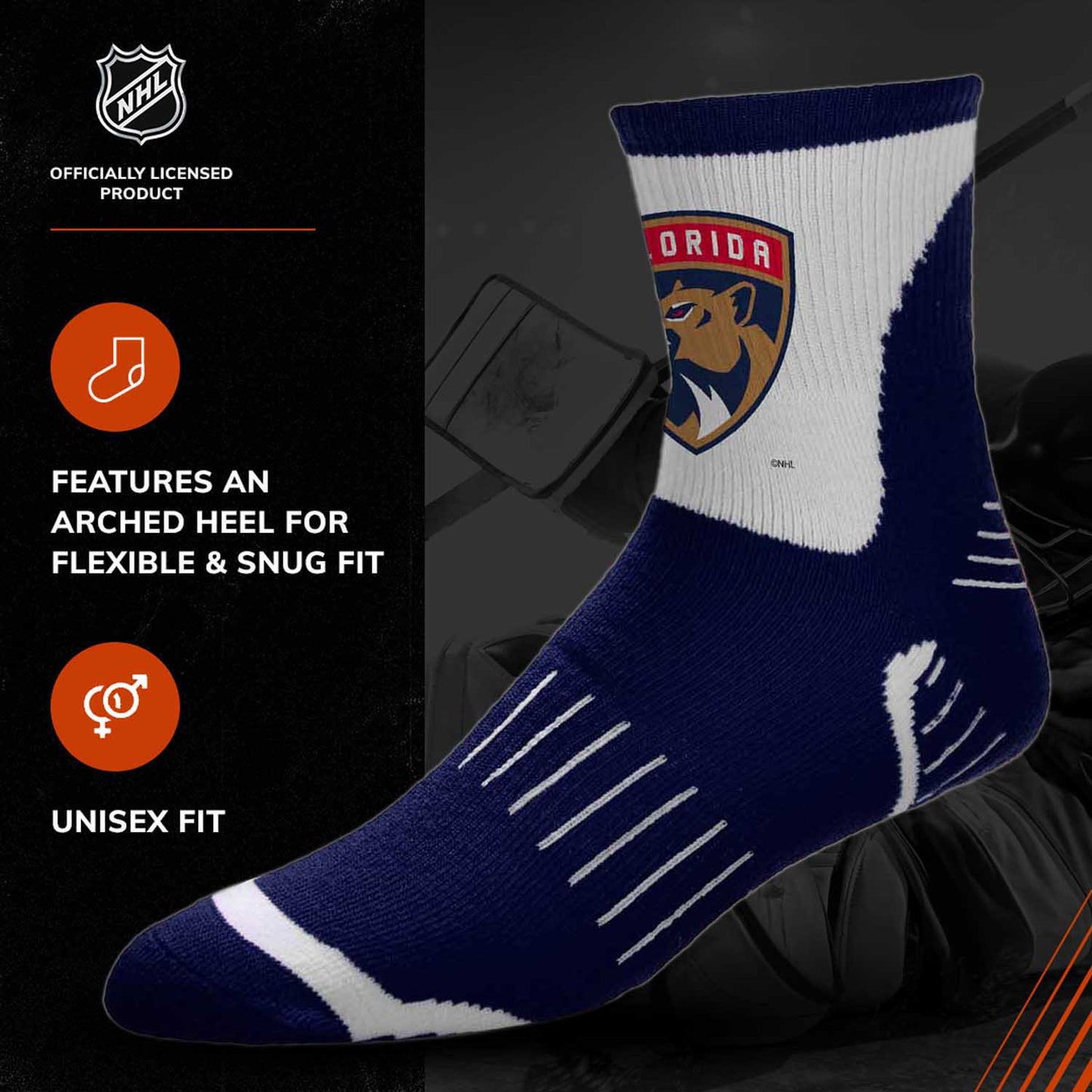 Florida Panthers NHL Youth Surge Socks - Navy