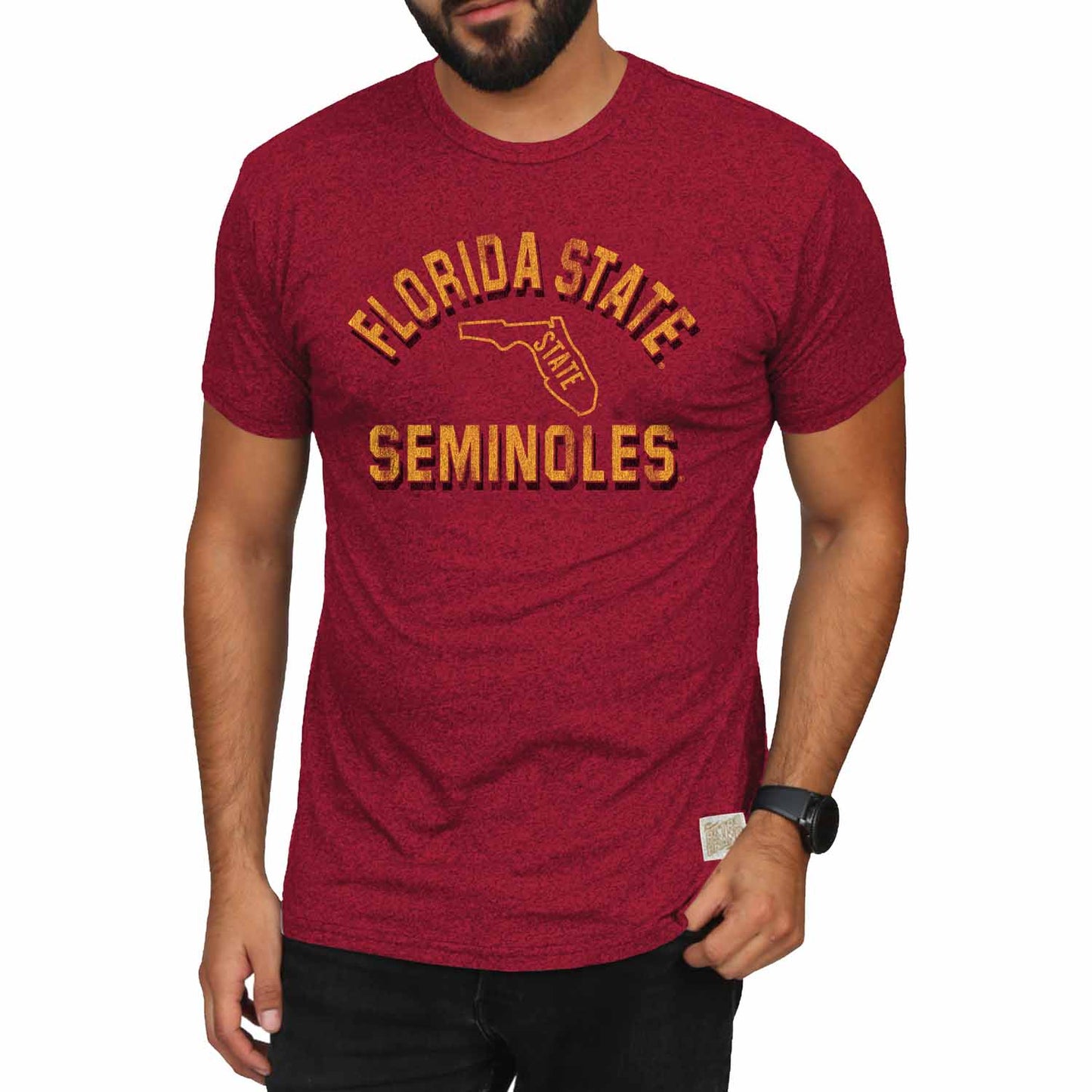 Florida State Seminoles Adult College Team Color T-Shirt - Crimson