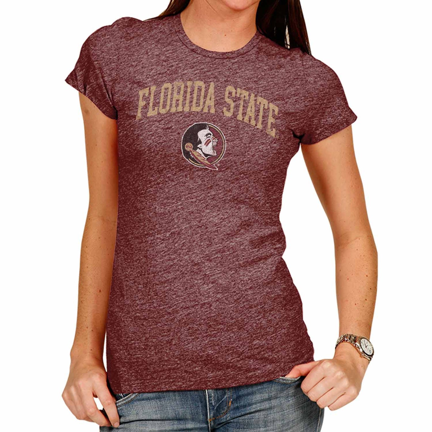 Florida State Seminoles University Women's T-Shirt - Maroon