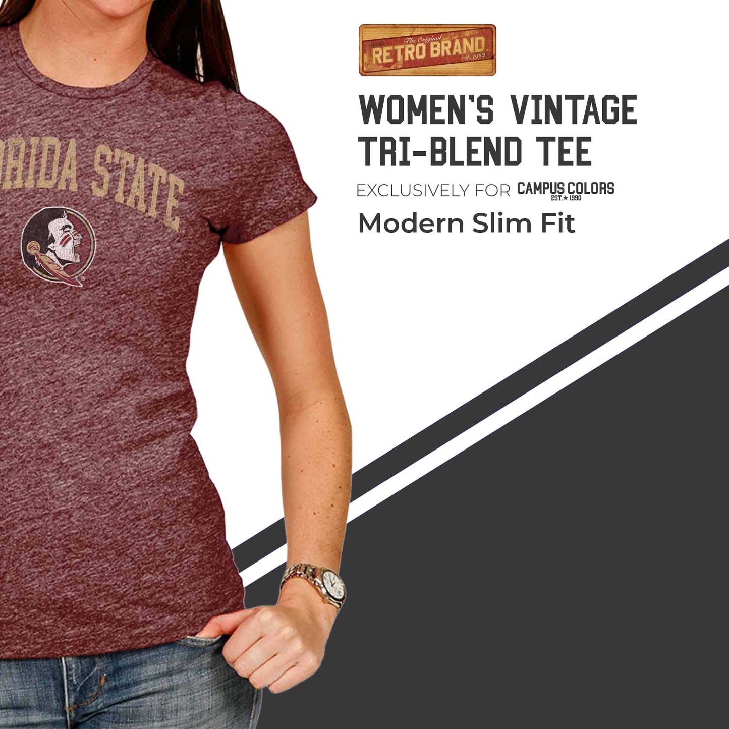 Florida State Seminoles University Women's T-Shirt - Maroon