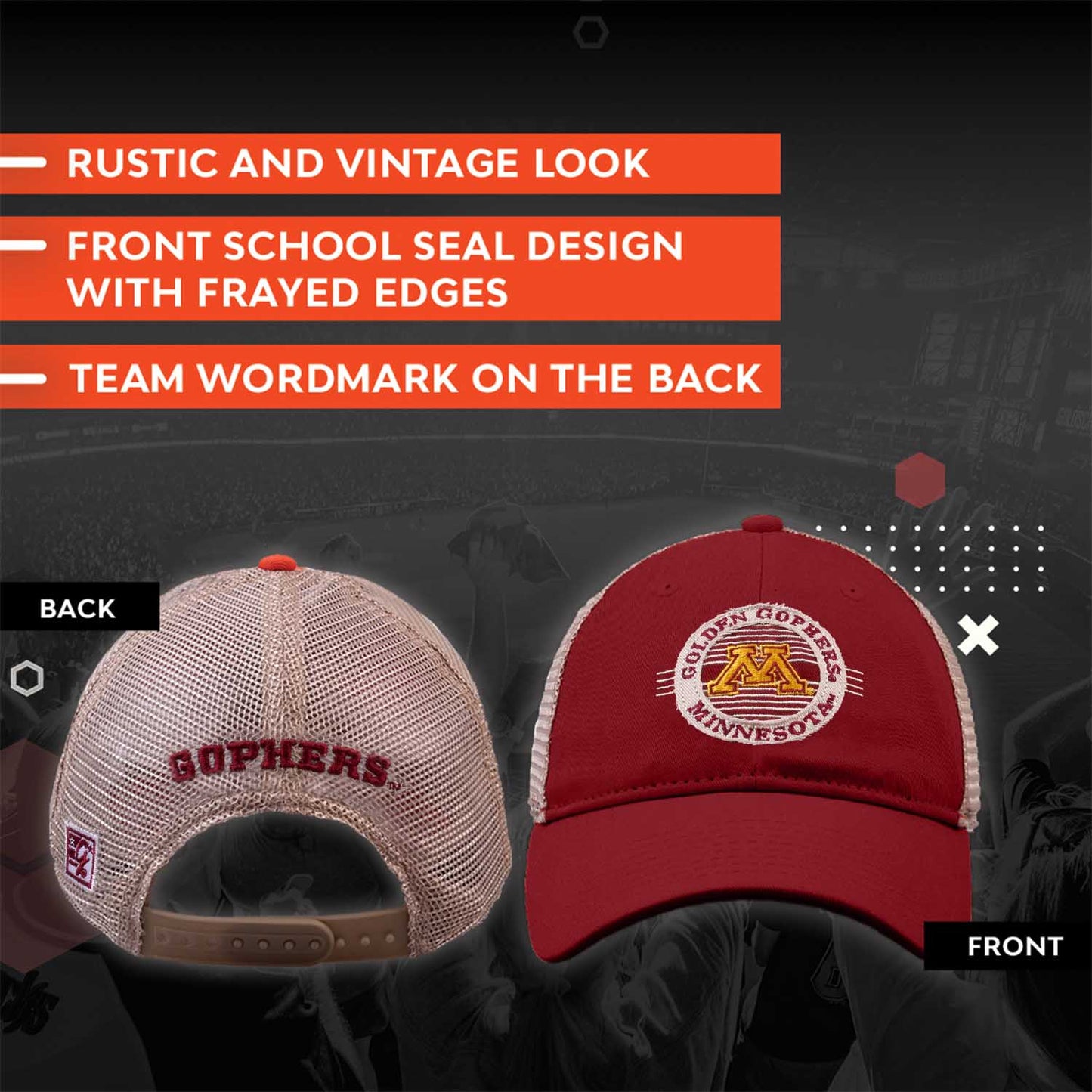 Minnesota Golden Gophers NCAA Snapback - Maroon