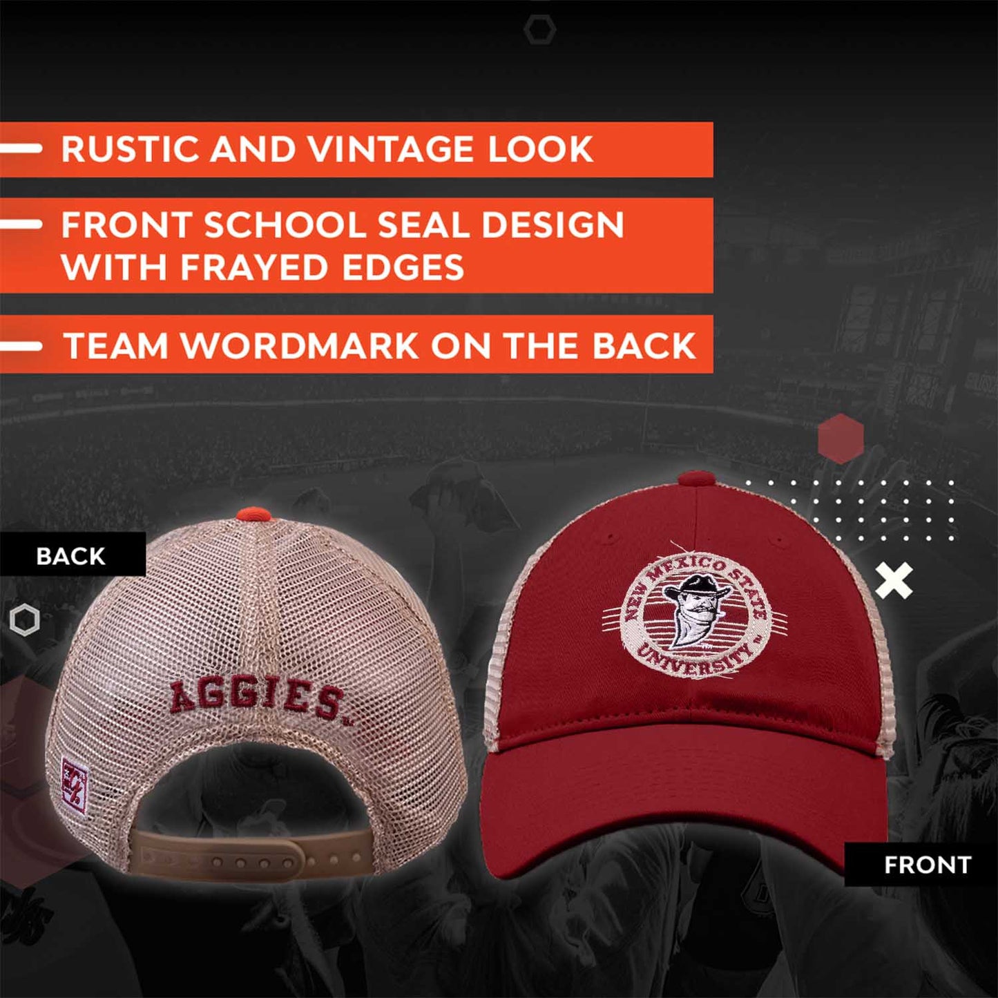 New Mexico State Aggies NCAA Snapback - Maroon