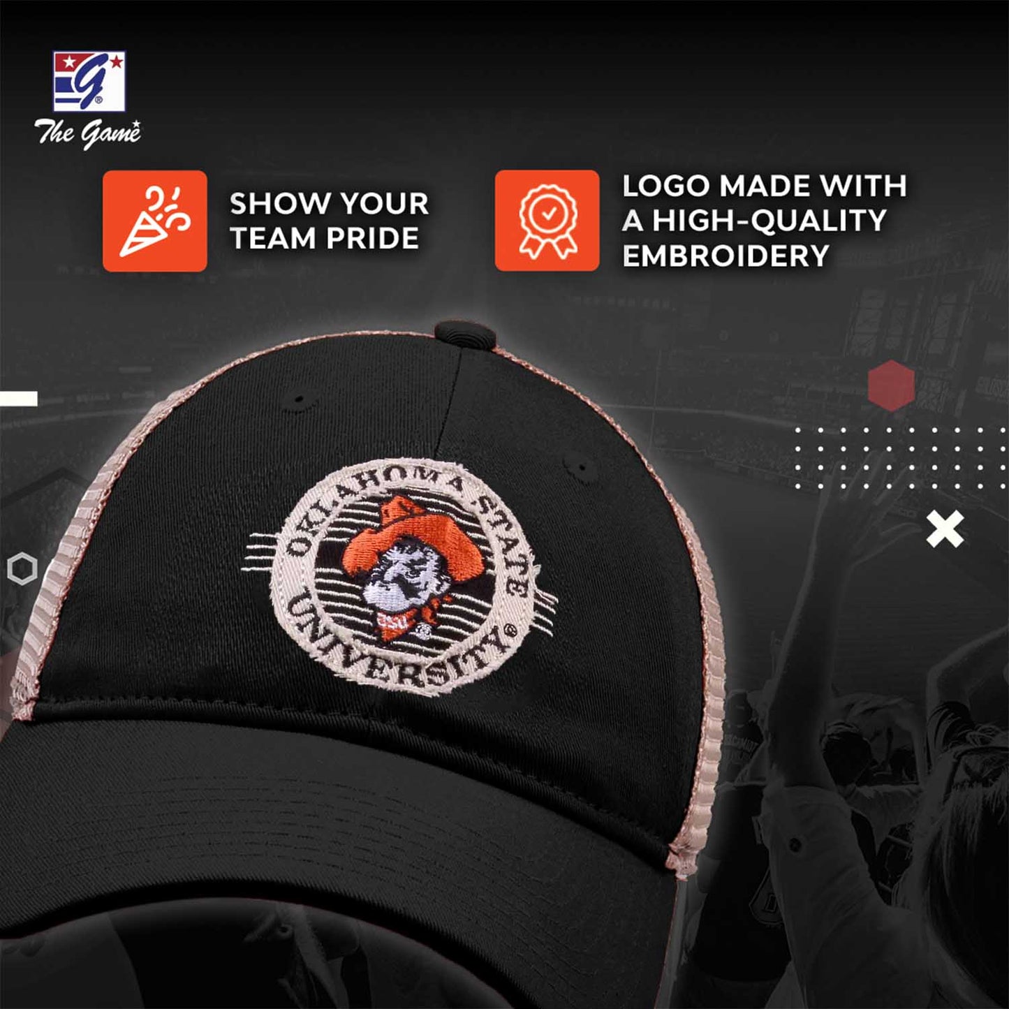 Oklahoma State Cowboys NCAA Snapback - Black