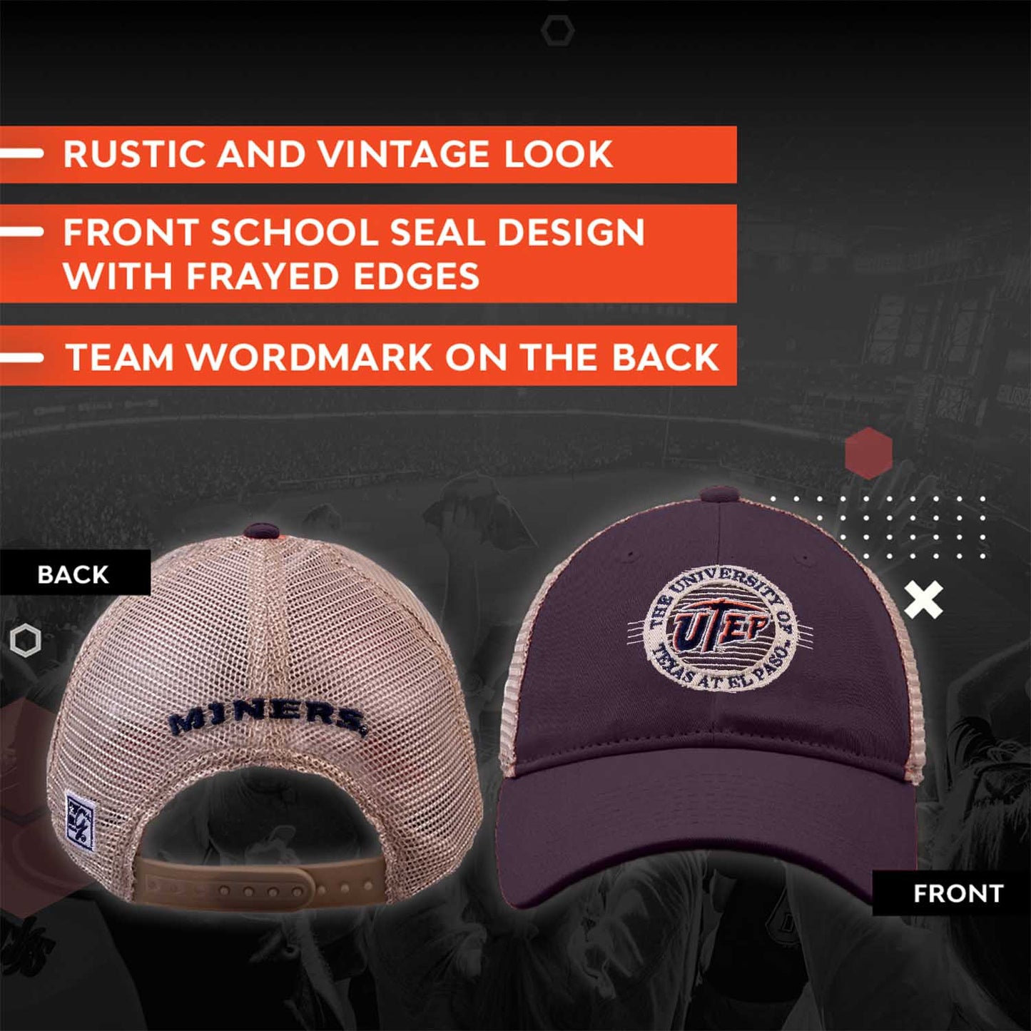 UTEP Miners NCAA Snapback - Navy