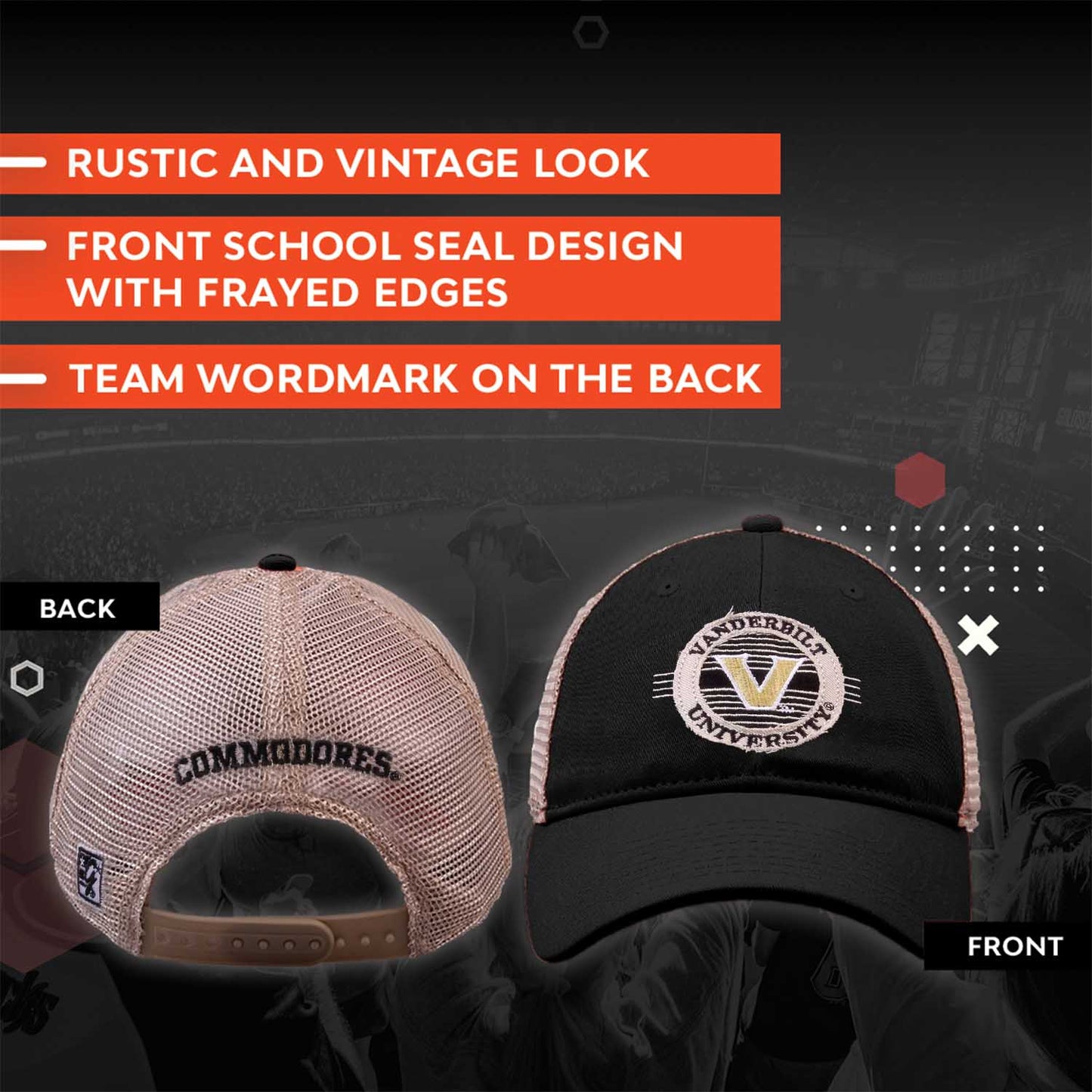 Vanderbilt Commodores NCAA Snapback - Black