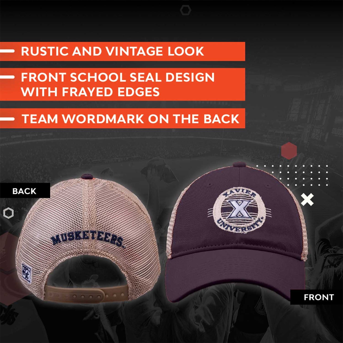 Xavier Musketeers NCAA Snapback - Navy