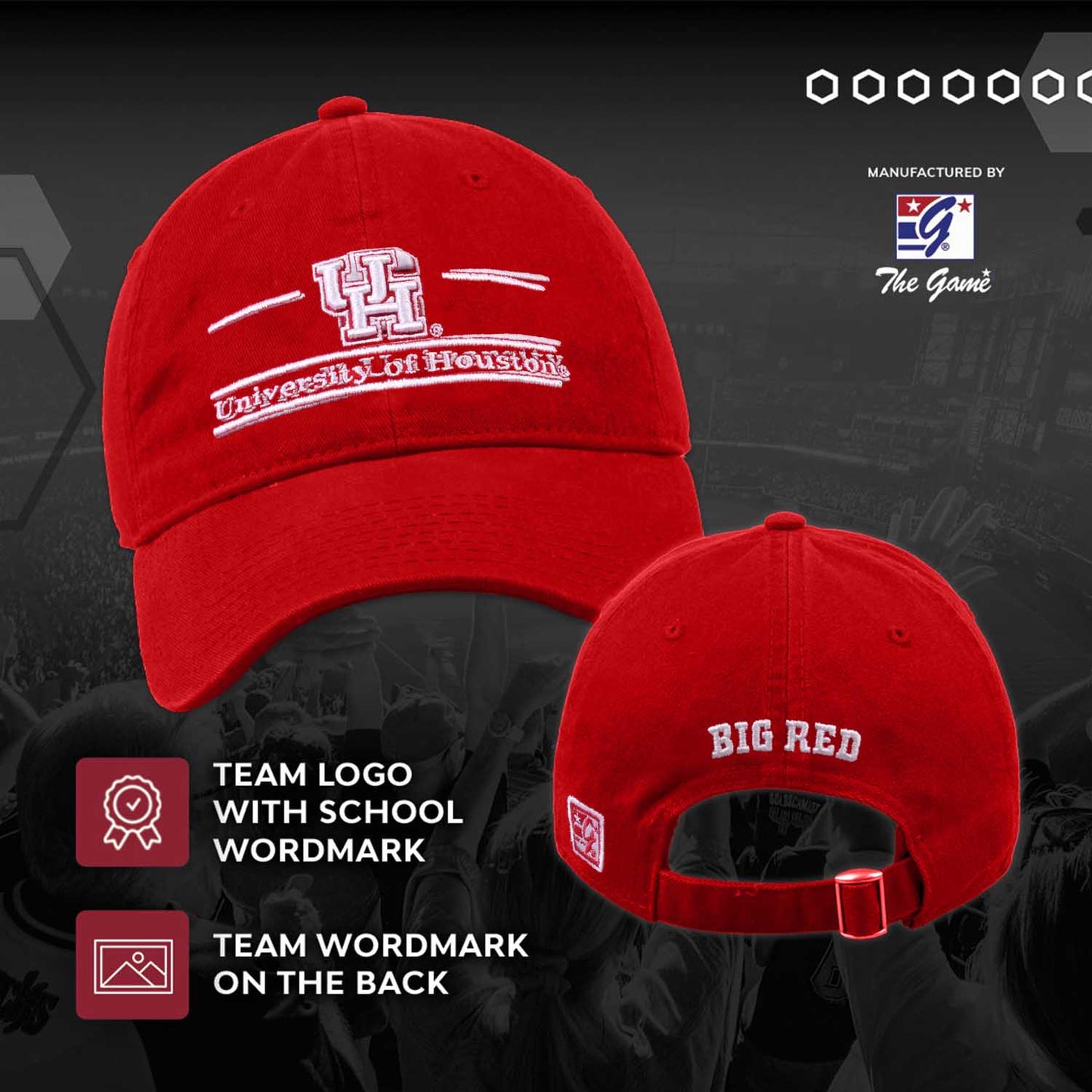 Cornell Big Red NCAA Adult Bar Hat - Red