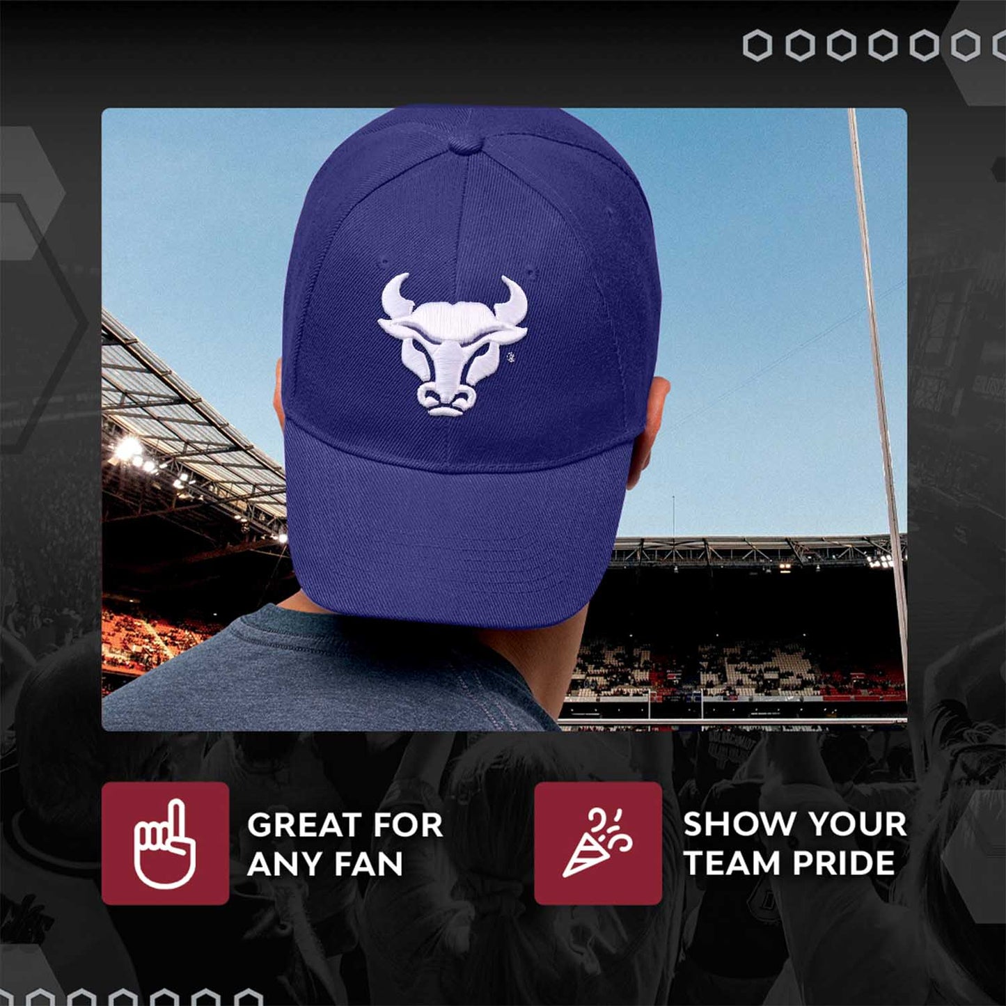 Buffalo Bulls NCAA Adult Relaxed Fit Logo Hat - Royal