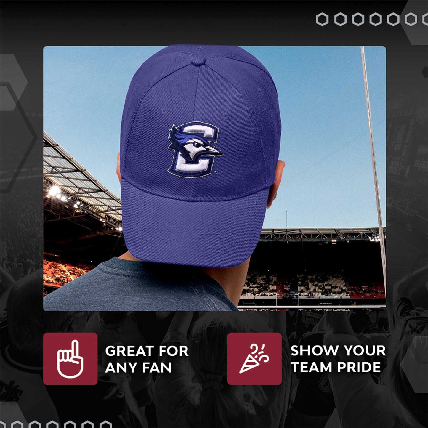 Creighton Bluejays NCAA Adult Relaxed Fit Logo Hat - Royal