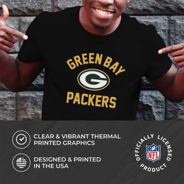 Green Bay Packers NFL Adult Gameday T-Shirt - Black