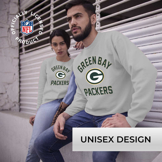 Green Bay Packers NFL Adult Gameday Football Crewneck Sweatshirt - Gray