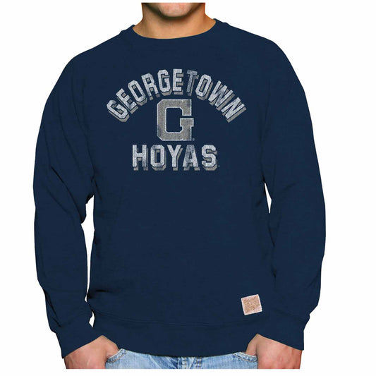 Georgetown Hoyas Adult University Crewneck - Navy