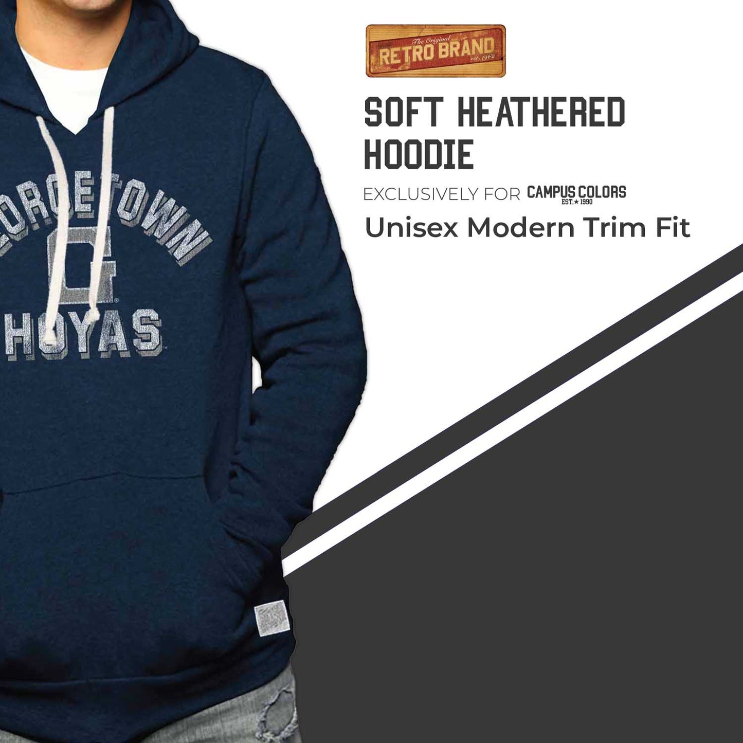 Georgetown Hoyas Adult University Hoodie - Navy