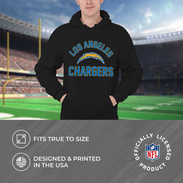 Los Angeles Chargers NFL Adult Gameday Hooded Sweatshirt - Black