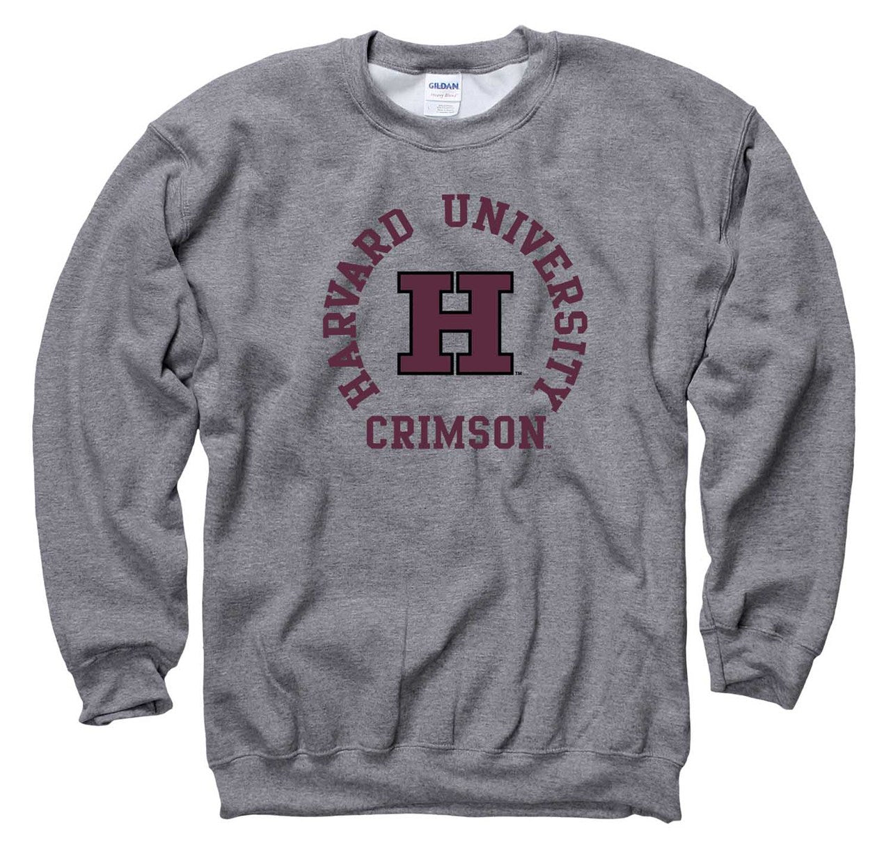 Harvard Crimson Adult Team Spirit Crewneck - Graphite