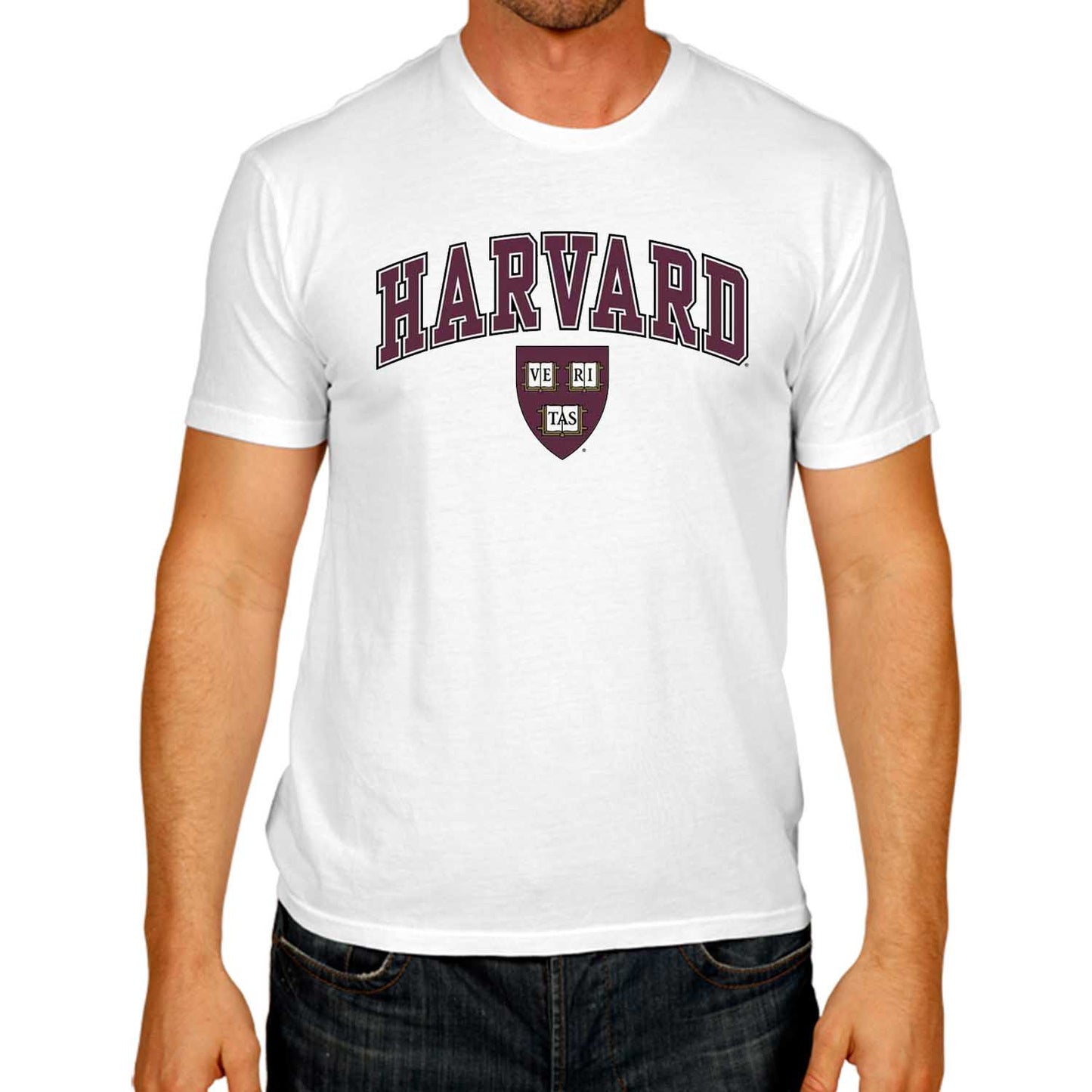Harvard Crimson NCAA Adult Gameday Cotton T-Shirt - White