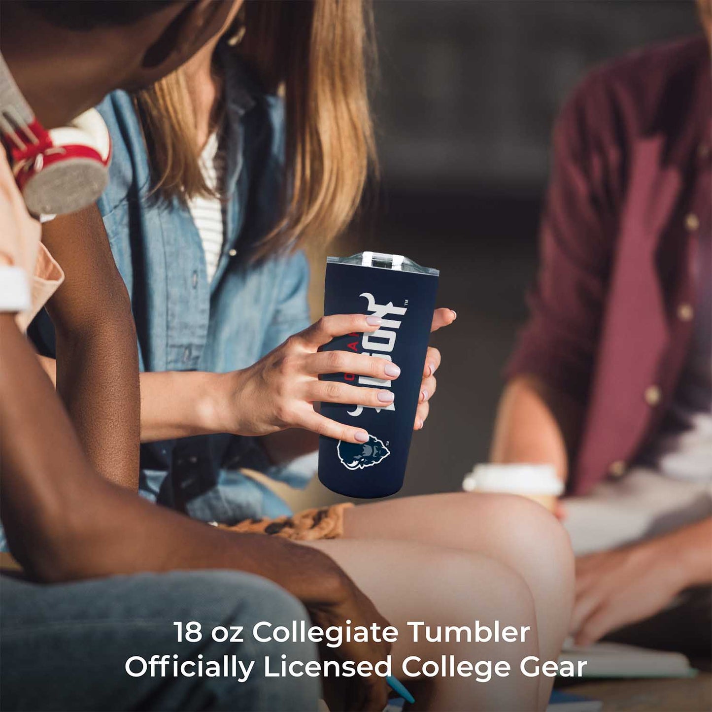 Howard University NCAA Stainless Steel Tumbler perfect for Gameday - Navy