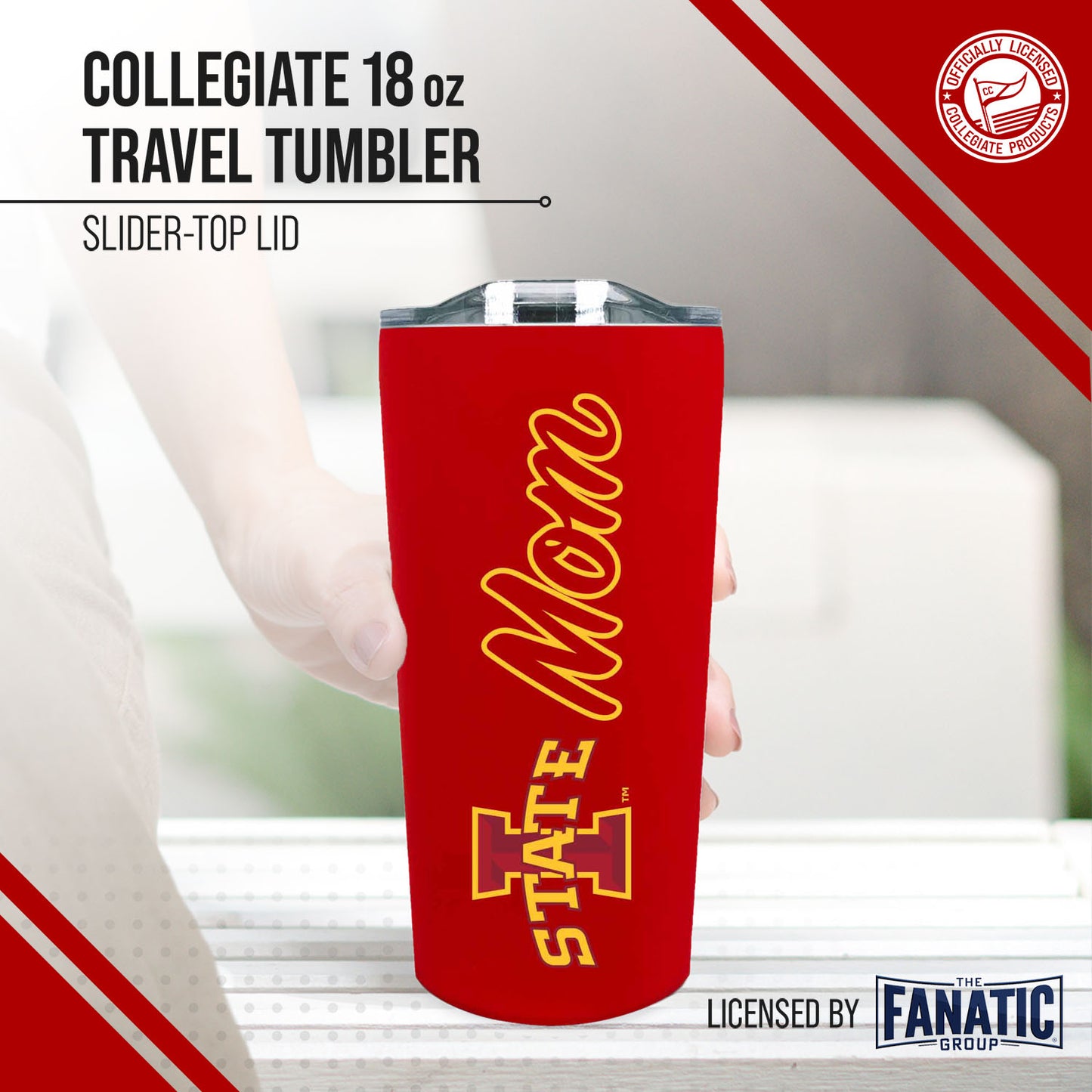 Iowa State Cyclones NCAA Stainless Steel Travel Tumbler for Mom - Maroon