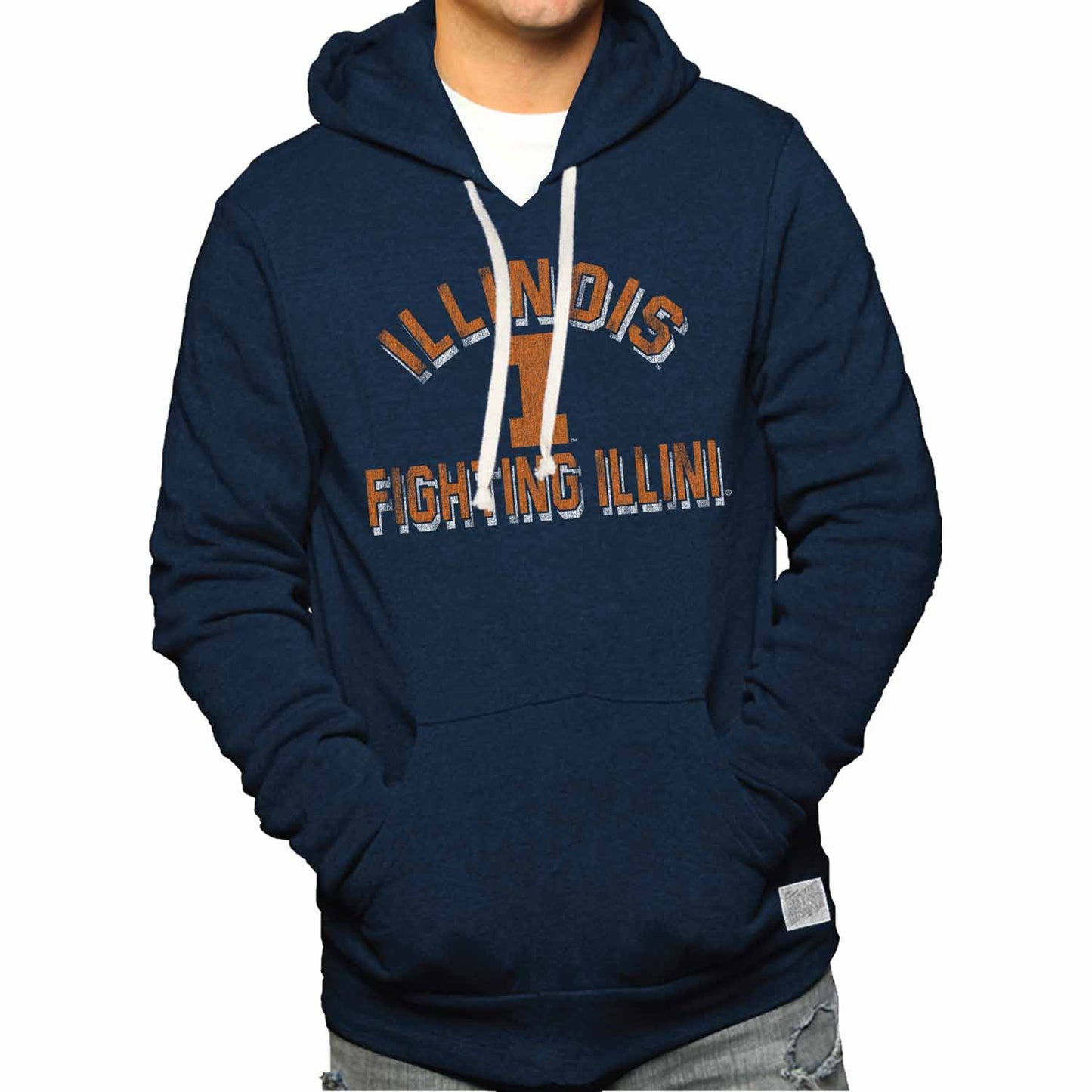 Illinois Fighting Illini Adult University Hoodie - Navy