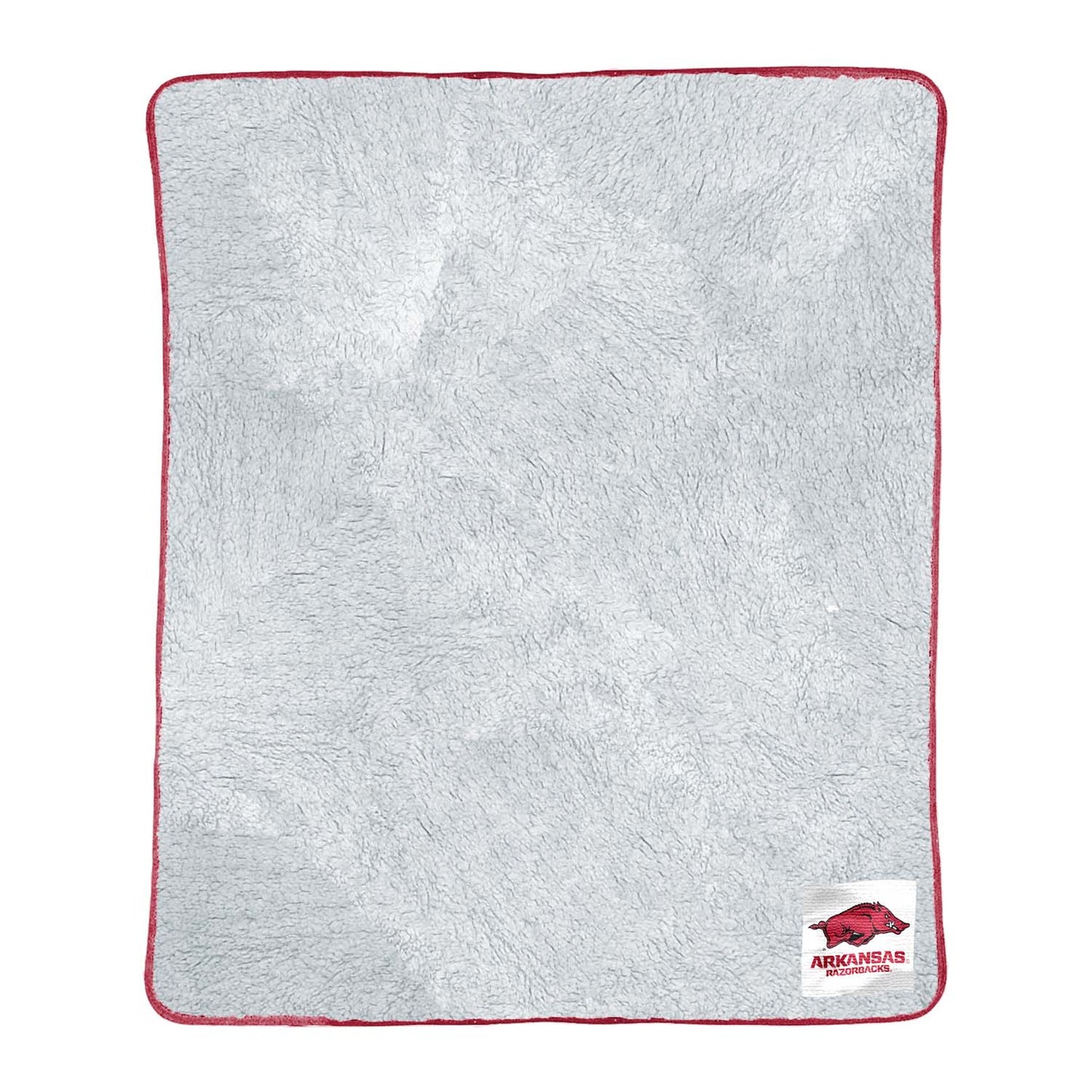 Arkansas Razorbacks NCAA Silk Sherpa College Throw Blanket - Maroon