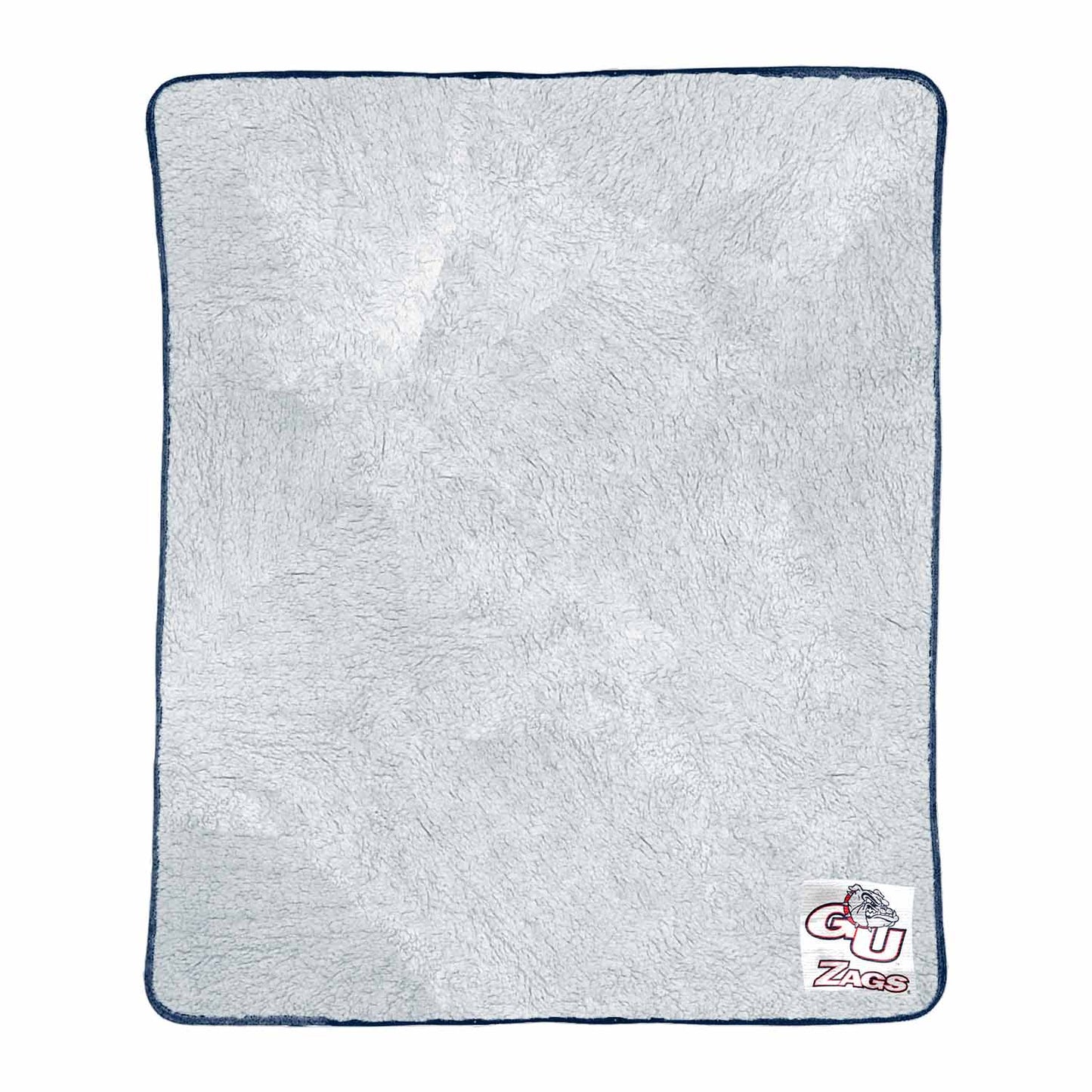 Gonzaga Bulldogs NCAA Silk Sherpa College Throw Blanket - Navy