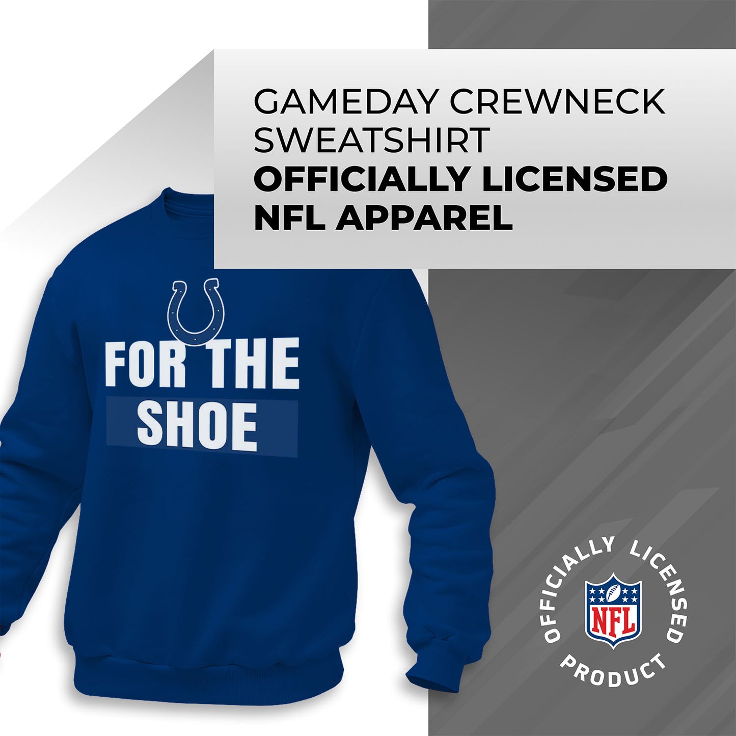 Indianapolis Colts NFL Adult Slogan Crewneck Sweatshirt - Royal